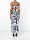 Rebecca Geometric Print Cut-Out Dress