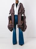 fringed oversized cardi-coat