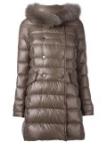 collar detail padded coat