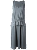 peplum detail tank dress
