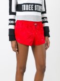 floral embossed shorts