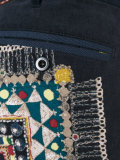 tribal lace print corduroy trousers