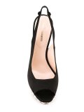 pearl slingback platform sandals