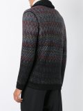 zig-zag knit cardigan