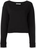 scoop neck sweatshirt
