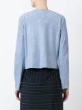 collarless jacket