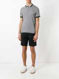 contrast polo shirt