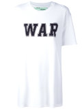 'war' print T-shirt