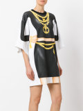 silhouette print T-shirt dress