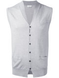 button knit waistcoat