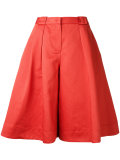 wide-leg cropped trousers