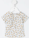 pineapple print T-shirt