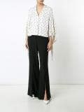 balloon sleeves floral print blouse