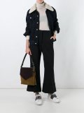 panelled shoulder bag 