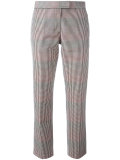checked cigarette trousers