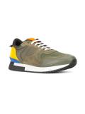 paneled lace-up sneakers