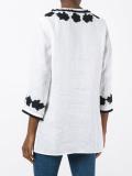 floral embroidery blouse