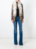 embellished cuffs mid coat