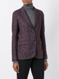 flocked effect blazer