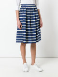 striped pleated skirt