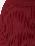 high-waisted knit skirt