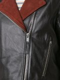 contrast lapels jacket 