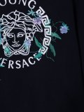 Medusa floral embroidered sweatshirt