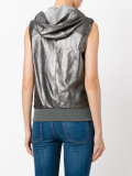 sleeveless hooded jacket