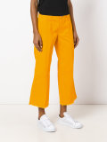 cropped wide leg flares