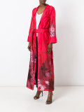 花卉印花和服式外套