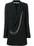 chain detail double breasted blazer 