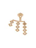 triple burst diamond earring