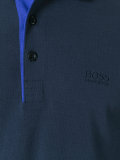 striped collar polo shirt