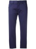 slim-fit cropped trousers