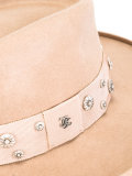 embellished felt hat 