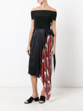 asymmetric pleated skirt