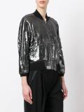 metallic bomber jacket