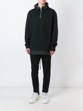 拉链衣领连帽衫