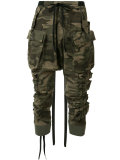 camouflage tapered trousers 