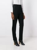 piping detail high waisted trousers