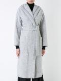 belted gown coat