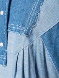 patchwork denim dress