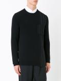 pinstriped detail jumper