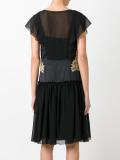 lace detail flared dress