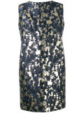 sleeveless jacquard dress