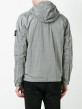 logo patch hooded jacket