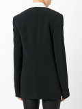 contrast shawl collar blazer