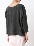 dolman sleeve distressed sweatshirt