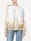 macrame lace bomber jacket