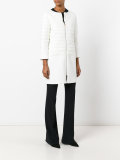 zipped padded parka coat